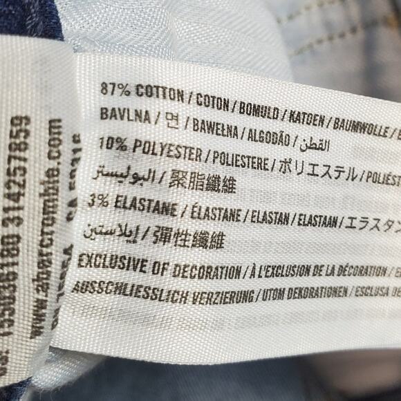 Abercrombie & Fitch Simone High Rise Super Skinny Jeans Distressed Cabincore 8 - Picture 9 of 13